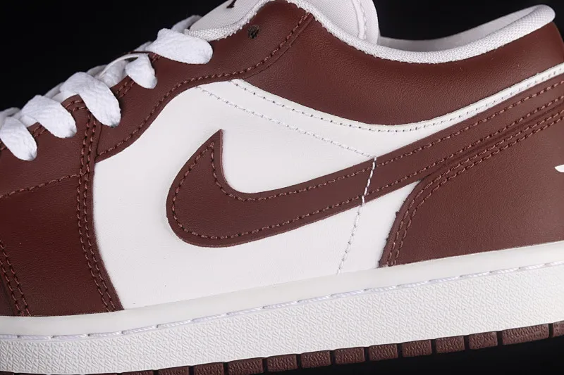 All categories Air Jordan Jordan series basketball shoes Air Jordan 1 Low G version pure original Air Jordan 1 Low AJ1 Joe 1 wine red and white low-top basketball shoes DC0774-116